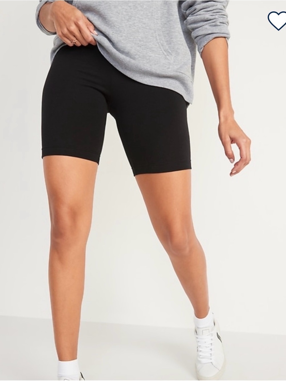 Old Navy Active Go Dry High-Waist Black Women’s 8” Bike Shorts Large